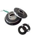 Angled front view of an electromagnetic energized brake with flange mount, DC24V-170V
