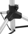 Detail of Straight Up Heavy Duty Aluminum Bike Repair Stand featuring adjustable height mechanism and stable three-point design.