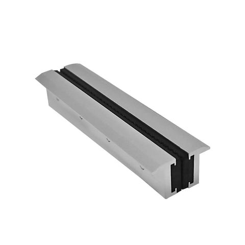 Premium 8 Inch Universal Bench Vise Jaw Protectors Strong Magnetic Aluminum Base With Soft Non Slip Rubber Grips image showing non-slip rubber grips for protection.