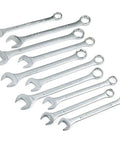 Jumbo 10 Piece SAE 12 Point Wrench Set With Carbon Steel Construction Box End For Maximum Torque Sizes From 1 5 16 Inch To 2 Inch