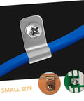 Heavy Duty Stainless Steel Wire Clips For Fencing And Animal Cages Quick And Easy Assembly 100 Sets with blue wiring