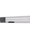 MT1 to MT3 Morse taper reducing sleeve, steel, silver cylinder with black end for CNC lathes and milling machines