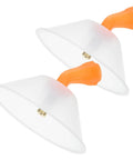 Drift Guard Spray Nozzles with Transparent Windproof Shield for Electric Sprayers and Garden Hose, 2 Pack, 3.81 x 3.81 x 3.70 inches