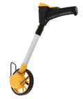 Jiawu Foldable Distance Measuring Wheel with Digital Display for Accurate Measurement of Roads and Land for Builders and Farmers, side view.