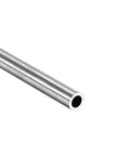 uxcell 304 stainless steel round tubing, silver hollow tube, end view
