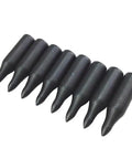 Pro Grade Glue On Archery Field Points Set For 8mm Shafts 30 Pcs 80 Grain Practice Arrow Tips Black Style 2 DIY Arrows