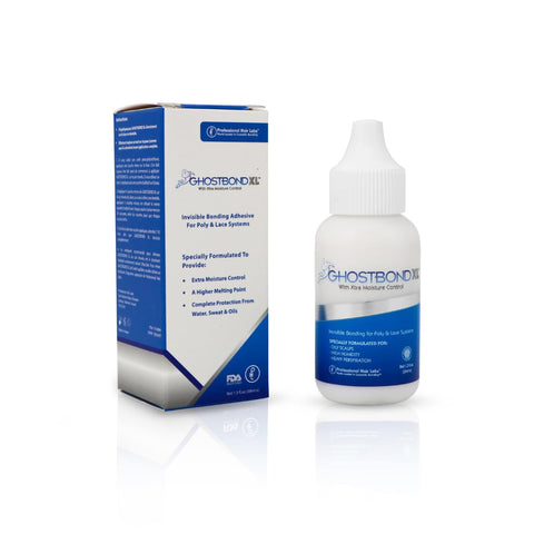 Light Hold Hair Replacement Adhesive For Poly And Lace Wigs And Toupees, Water And Oil Resistant Bonding Glue, 1.3oz bottle with box