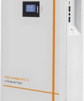 No Fuss Plug And Go 10Kwh Lifepo4 Solar Battery Smart Touch Display 51.2V 200Ah wall mount with touchscreen interface.