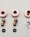 Shower System With 8 Inch Rainfall Head And 3 Function Wall Mounted Copper Shower Fixture Antique Brass Mixer Valve parts