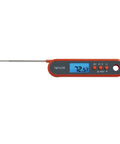 Waterproof Digital Meat Thermometer With Folding Probe And Backlit Display In Orange For Oven Or Grill Programmable Presets For Chicken Salmon Steak And Lean Gains 1 Degree Precision To Nail 100g Plus Protein In Your Meal Prep.