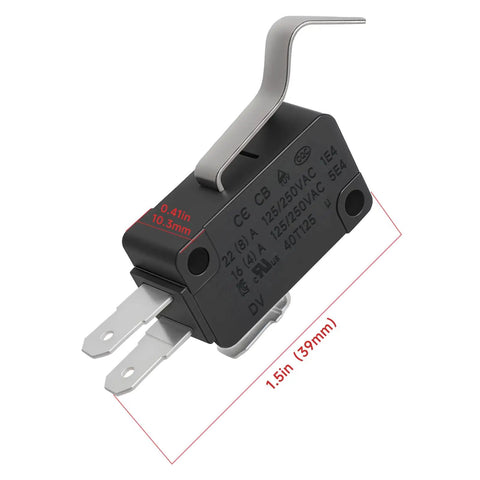 Beefy Replacement Garage Door Opener Limit Switch 23-10041 For LiftMaster Commercial Operators shown in close-up view