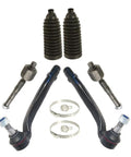 Premium Badass Replacement Steering Tie Rod End Kit Six Pieces with rod ends, boots, and clamps for Mercedes Benz installation.