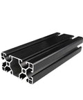 Sleek 1000mm T-Slot Aluminum Profile Extrusion Rail for CNC Frames and 3D Printer Parts, black with clean mill finish.