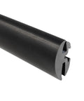 EPDM Dense Rubber Window Gasket With Inline Two Piece Locking System for one quarter inch glass and one eighth inch panel edge