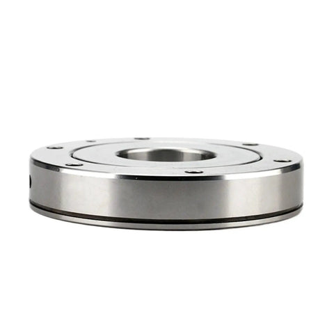 Rock Solid Precision XU080120 Slewing Ring And Crossed Roller Bearing 69 X 170 X 30 Mm, side view of gearless design for industrial machinery.
