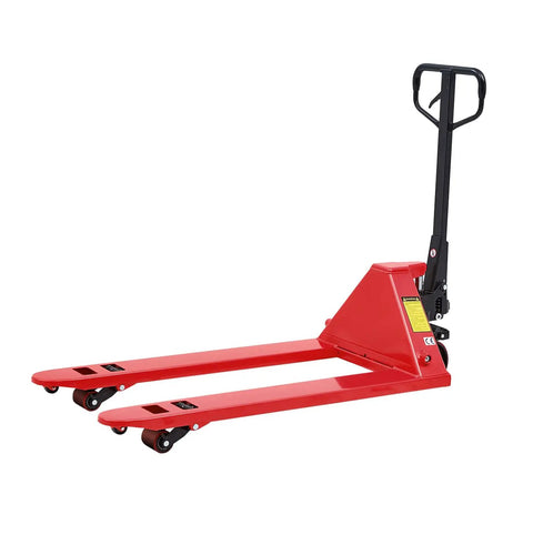 Built Like A Tank Heavy Duty Hydraulic Manual Pallet Truck With Super Extended Forks For Tight Warehouse Hauls And Daily Freight Hustles On Any Shop Floor