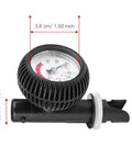 Beefy Air Pressure Gauge For Inflatable Boats Kayaks And Float Tubes with PVC Build, 3.8 cm diameter and easy readout.