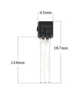 BC327 transistor dimensions from 675 Piece Power Transistor Kit Assortment With 15 Models Including 2N2222 NPN 2N3904 NPN 2N3906 PNP