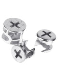 Thickened Three In One Connector Eccentric Wheel for furniture and cabinets, zinc alloy cam nut, drawer lock fastener close-up.