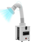 Pro Grade Solder Fume Extractor With 3 Stage Filtration 95 Percent Smoke Capture featuring 360 Degree Adjustable Arm