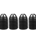 Four M12 Ball Plungers hex socket spring loaded carbon steel for workpiece positioning hardware.