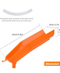 Drip-Free Oil Change Funnel Kit For Harley-Davidson Primary And Crankcase Fill Tool dimensions with Viton O-Rings