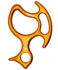 Oka-X Descender for Canyoning and Abseiling Belay, Pro Grade Gear, orange color, smooth loop insertion, no rubber or fins