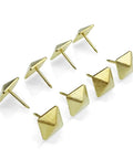 Real Deal Golden Square Upholstery Tacks Heavy Duty Shanks For Couch And Woodwork Revival 200 Pc Vintage Decorative Nail Kit with gold finish pins