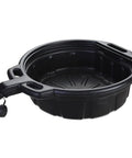 Oil Drain Pan 4.25 Gallon Heavy Duty HDPE with spout and anti-splash baffles for auto shops