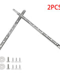 Two Pack 342mm Stainless Steel Drawer Slides With Ball Bearing Two Way Glide Quiet Operation Includes Mounting Screws Heavy Duty Small Drawer Rails For Cabinets, Furniture, And DIY Projects