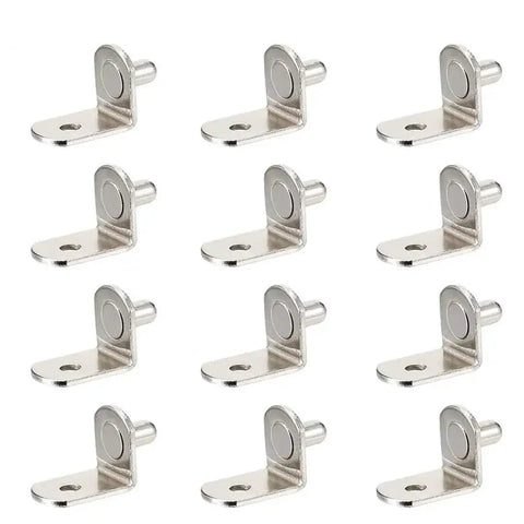 Heavy Duty Shelf Brackets For Cabinets And Shelves, Sturdy Metal Support Pins And Pegs, Wall Mount Storage Brackets Set