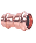 Lead Free Copper ProPress Reducer Coupling 1/2 Inch To 1 Inch X Press Style Copper Fitting For Residential And Commercial Plumbing Heavy Duty No Lead ProPress Connection