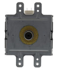 Microwave Magnetron Replacement Part 10QBP0231 With One Year Warranty, metallic housing front view with mounting brackets.