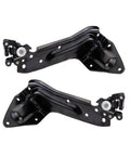 Left Driver Side And Right Passenger Side Lower Door Hinge Beefed-Up Steel For Chrysler Town And Country 2008-2010 And Dodge Grand Caravan 2008-2010 Replacement Hardware High Quality Durable Auto Part, showing black steel hinges.