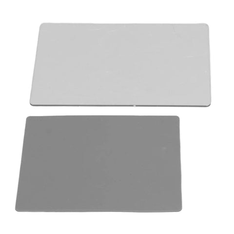 Embossing Mat Set For Die Cutting Machines, Polycarbonate Front Pad And Silicone Emboss Mat, 2-Piece Kit shown horizontally
