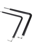 Professional Window Adjustment Tool Kit With 4mm Hex And Ball End Keys Plus Star Driver And Sliding T Handle Built From Durable 59CrV4 Steel For Heavy Duty Home Repairs And Pro Jobs, two black T-handle keys