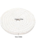 White Cotton Buffing Wheel For Jewelry And Metal Polishing 4 Inch Pro Grade Shine With Mirror Finish Safe On Jade Use With Polishing Paste