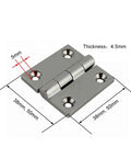 Beefy Heavy Duty Stainless Window Hinges 2 Pack With 4 Hole Mount 316 Stainless Steel Butt Hinges 38mm And 50mm detail view