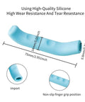 2 Pairs Silicone Brake Lever Covers For Bikes, Anti Slip Grip Sleeves For Mountain And Road Bicycles, blue, 75mm x 14mm