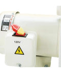 120V power switch on 1 HP Light Duty Dust Collector From Polar Bear Series, durable steel build, portable 4-inch intake, 19.5" height