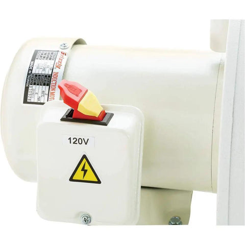 120V power switch on 1 HP Light Duty Dust Collector From Polar Bear Series, durable steel build, portable 4-inch intake, 19.5" height