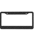Leopard Print License Plate Frame Black Aluminum With Screws Dope Two Hole Mount Standard Size 12.3 By 6.3 Inches Car Tag Holder Cheetah Pattern Auto Accessory For Women And Men