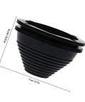 Shaped Wire Gasket Kit With Black Synthetic Rubber Grommets For Insulated Wire Pass Throughs Flame Retardant Built Tough Grommet Caps Ideal For Frames Sheet Metal And Equipment Wiring, 7 cm x 6 cm