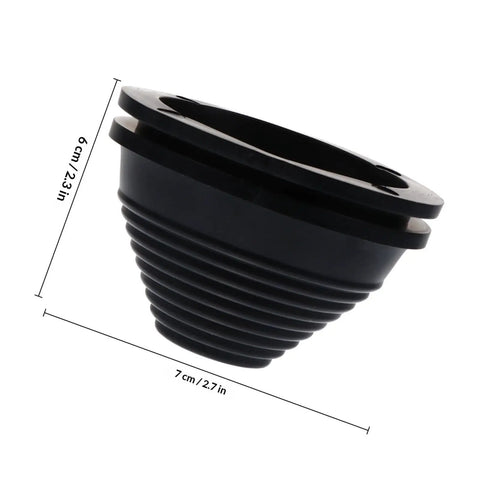 Tower Shaped Synthetic Rubber Wire Protection Grommet Plug For Hole Seals Heavy Duty Flame Retardant Insulation Oil Resistant And Heat Resistant Wall Grommet For Cables And Automotive Firewall, 7cm x 6cm