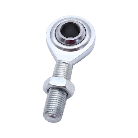 Adjustable 8.5 Inch Tensioning Rod With Heim Joint For Small Block Chevy SBC BBC Alternator Bracket Race Ready Stainless Steel Five Eighth Inch Rod Diameter Center To Center 10.5 To 12.5 Inches Fits 350 454 302, close-up