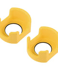 Yellow 42mm Plastic Push Switch Protective Cover Round Shield 2 Pack For Emergency Stop Buttons Prevent Misoperation And Collisions