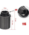Rugged Steel Freewheel Hub Body For 8 9 10 11 Speed Cassettes Fits Novatec Hubs Rear Bike Replacement Part For Smooth Shifting And Strong Power Transfer with dimensions