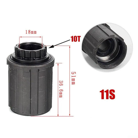 Rugged Steel Freewheel Hub Body For 8 9 10 11 Speed Cassettes Fits Novatec Hubs Rear Bike Replacement Part For Smooth Shifting And Strong Power Transfer with dimensions