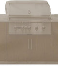 Custom Fit Outdoor Kitchen Island Cover For Left Right And Straight Configurations, 12 Oz Waterproof UV Weather Resistant Beige