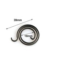 5 Pack Black Torsion Return Springs for Door Handle Replacement - Heavy Duty Interior Door Handle Repair Springs, 39mm length